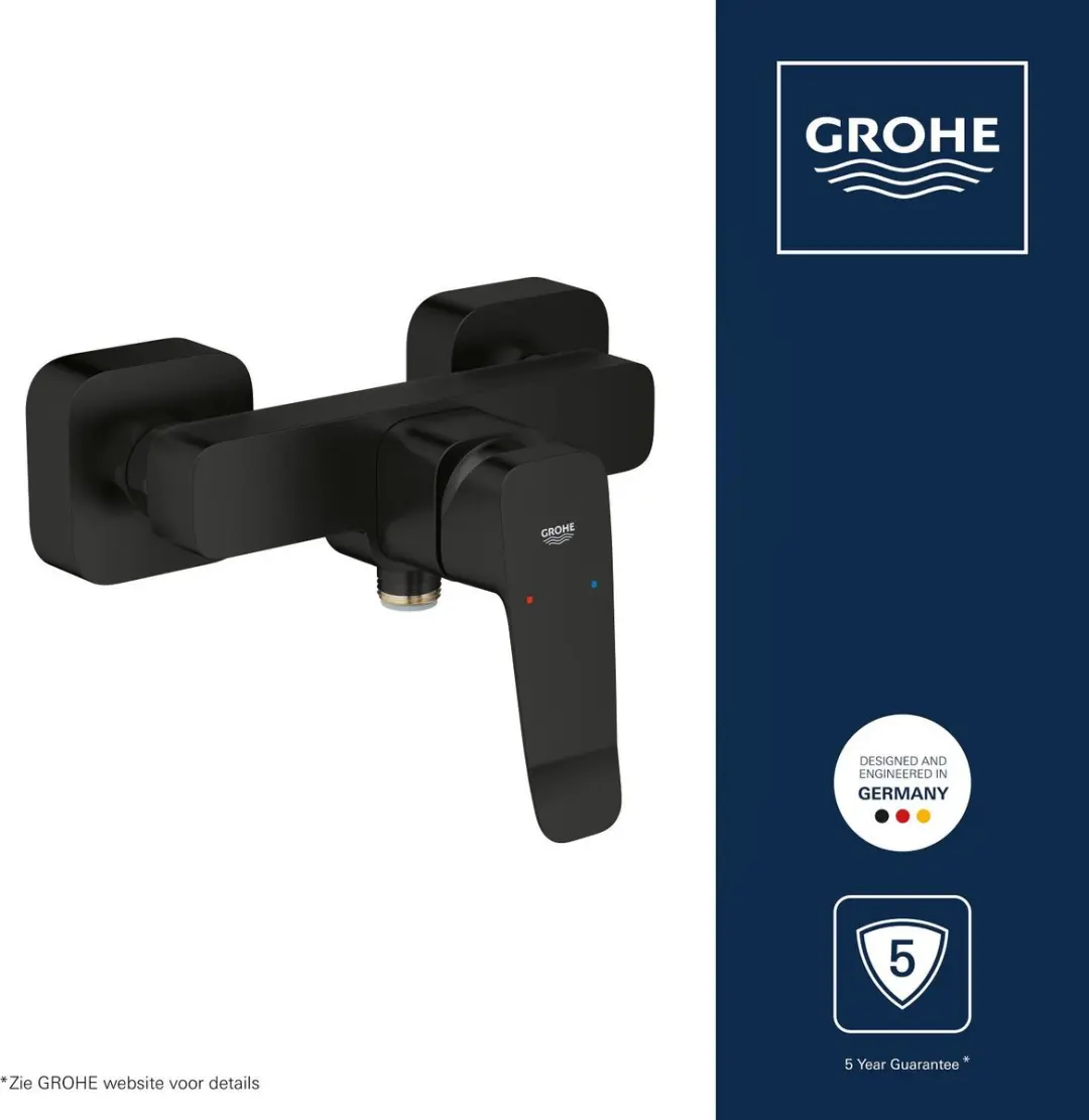 GROHE Dice Douchemengkraan 1018742430 - Matte Black - afbeelding 3 van 6