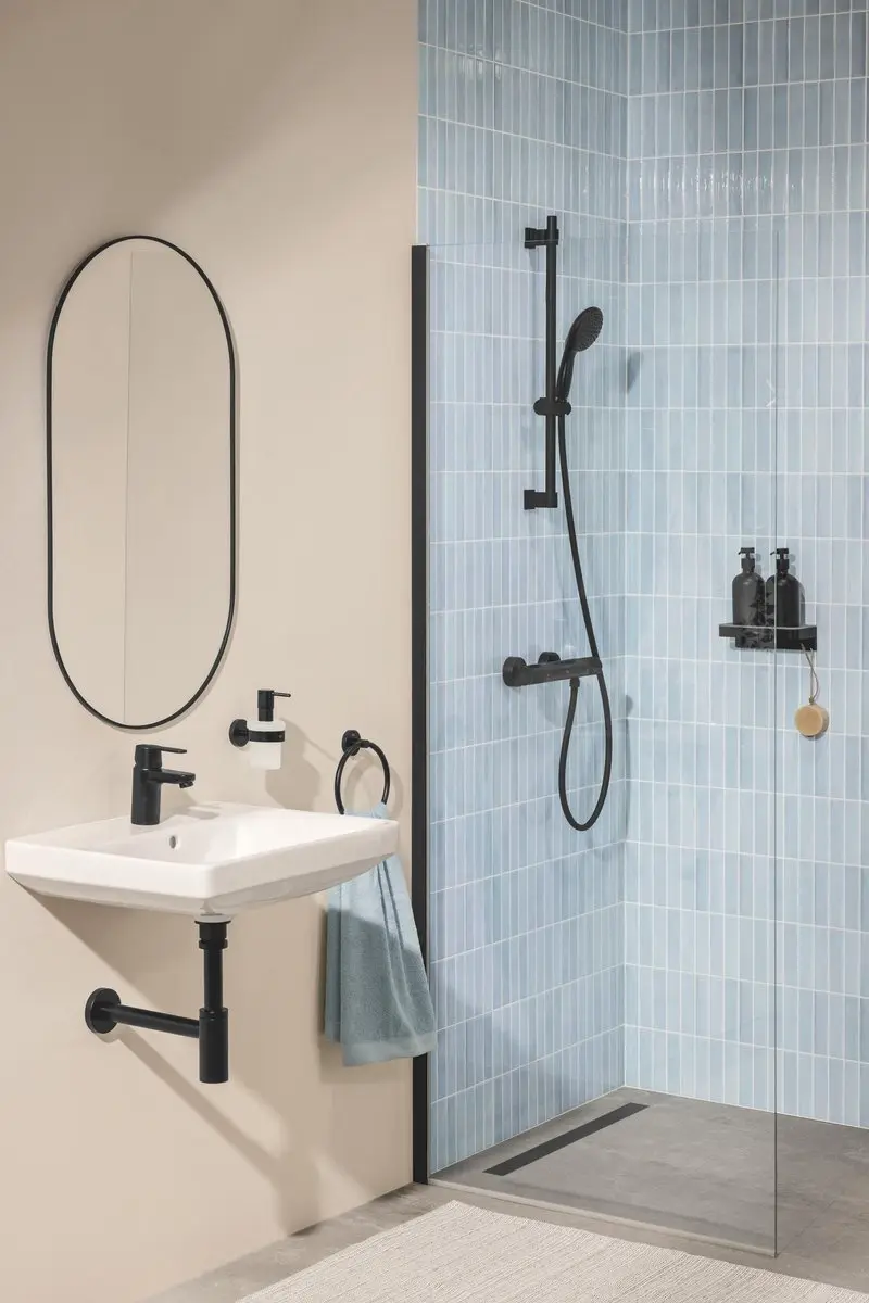 GROHE Precision Feel Thermostaatkraan 347902430 - Mat Zwart - afbeelding 5 van 6