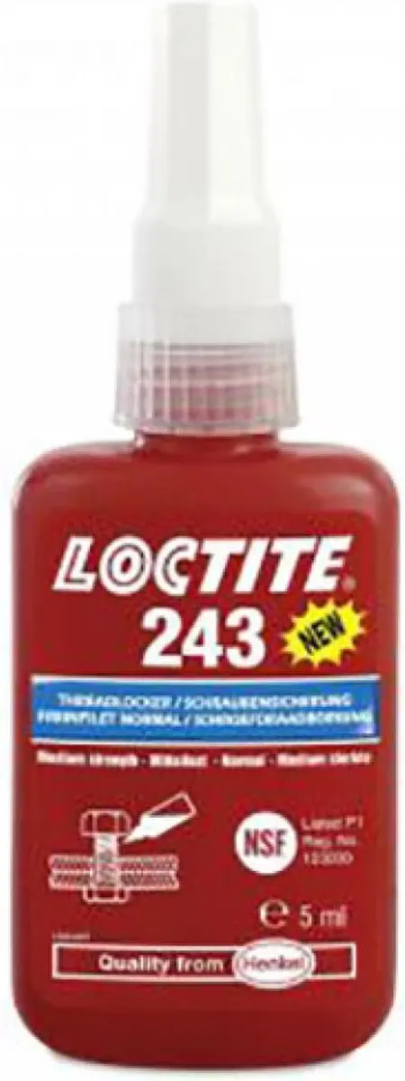 Loctite 243 Borgmiddel Blauw 5ml - afbeelding 6 van 6