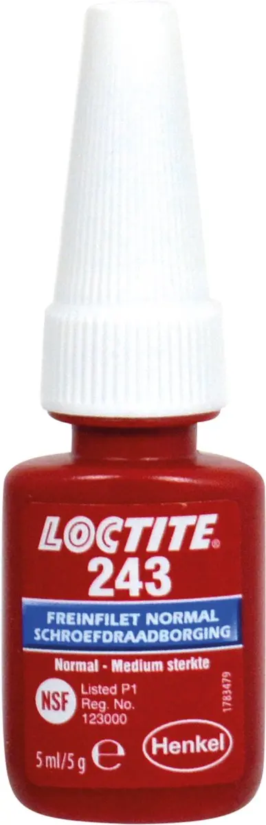 Loctite 243 Borgmiddel Blauw 5ml - afbeelding 2 van 6