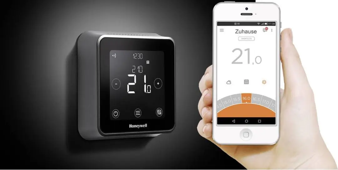 Honeywell T6 Draadloze Thermostaat - Opbouw - Zwart - afbeelding 2 van 6