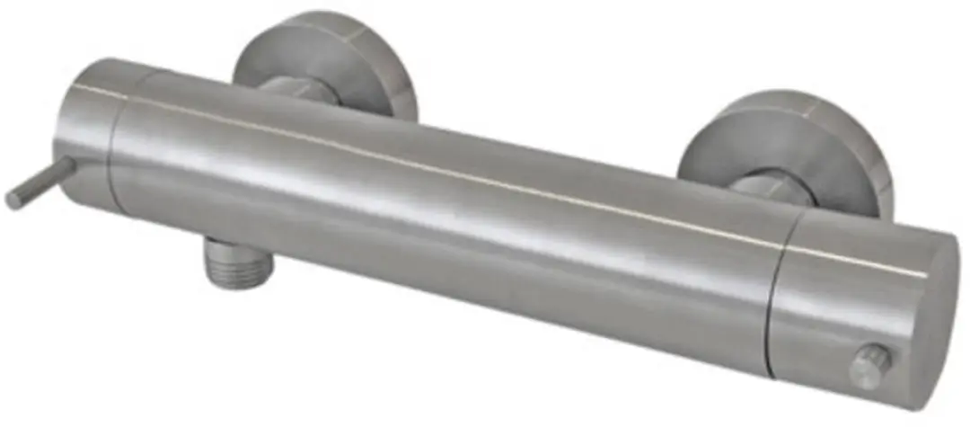 Nemo Spring Acero douchemengkraan thermostatisch wandmontage zonder douchegarnit