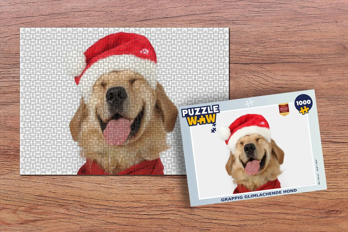 PuzzleWow Hond Puzzel 1000 Stuks - Multicolor