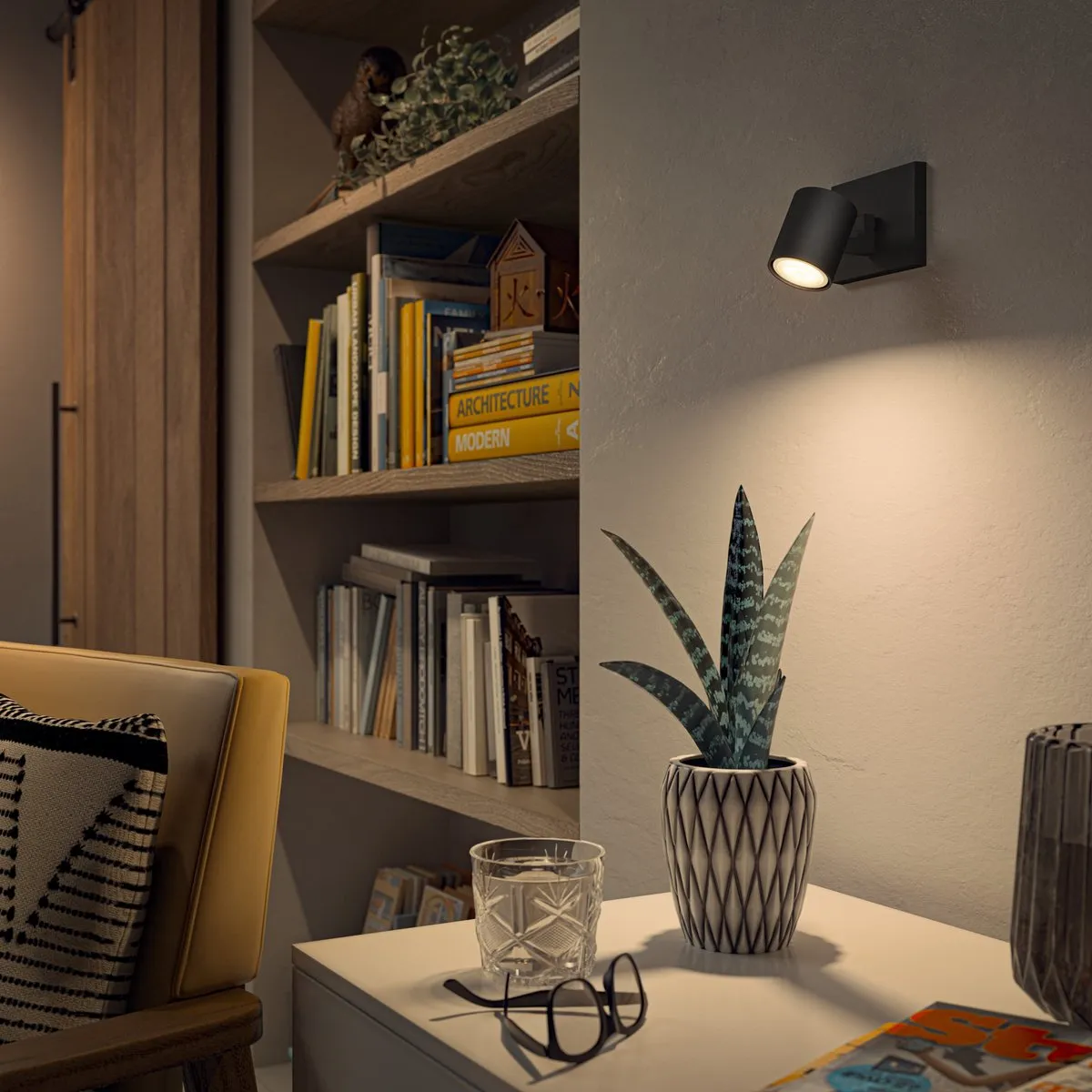 Philips Runner Opbouwspot GU10 4.6W - Zwart