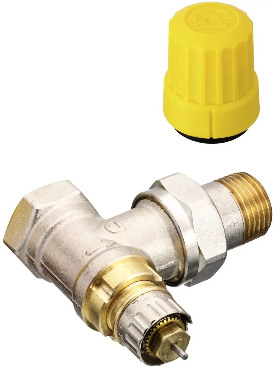 Danfoss RA-UN15 Thermostatische Radiatorafsluiter Haaks 1/2 - Wit - afbeelding 2 van 3