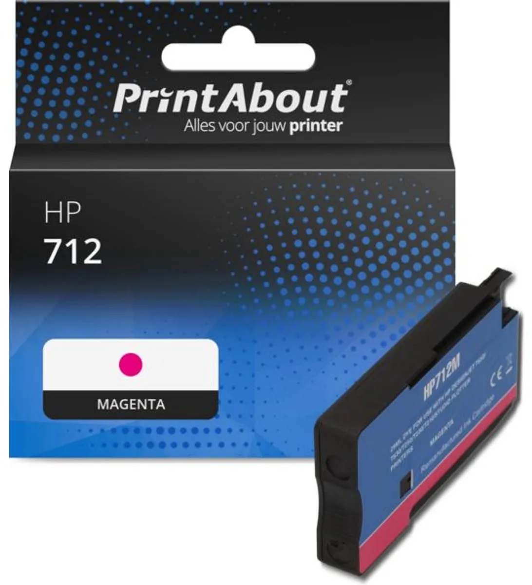 PrintAbout Inktcartridge 712 3ED68A Magenta