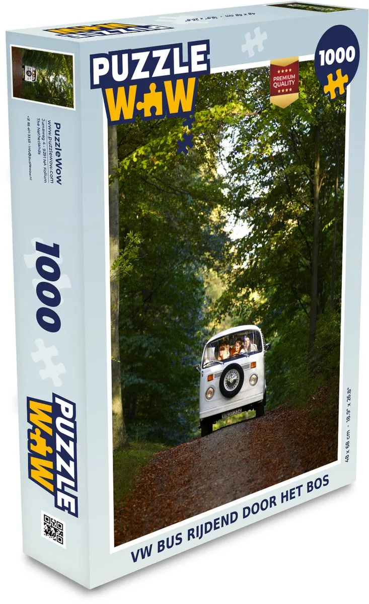 PuzzleWow Puzzel Bus Legpuzzel 1000 Stuks
