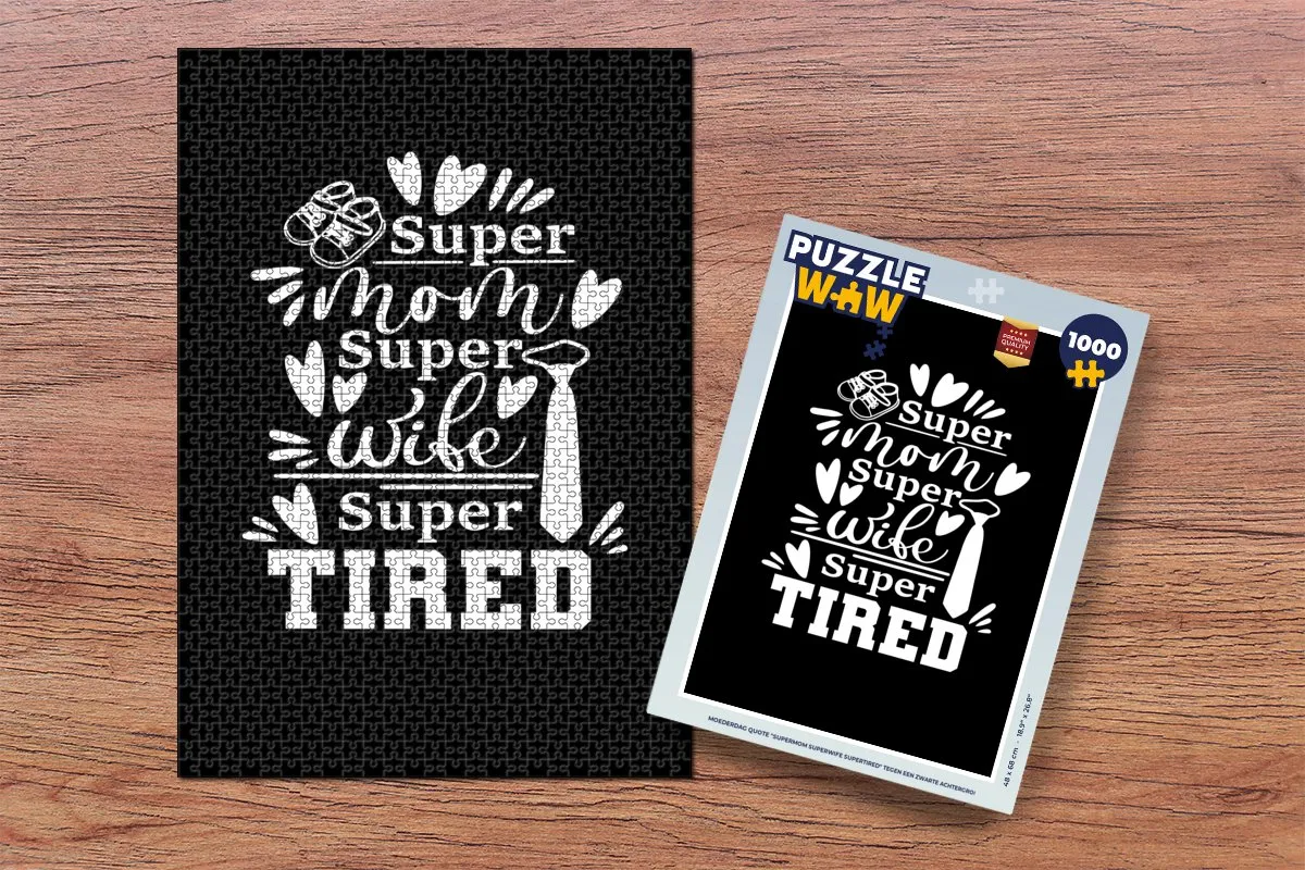 PuzzleWow Superheld Quotes Legpuzzel 1000 Stuks - Multicolor