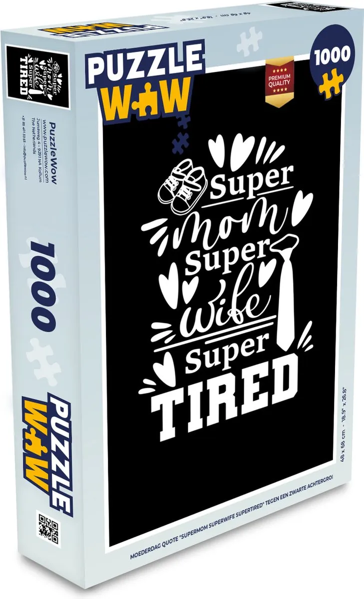 PuzzleWow Superheld Quotes Legpuzzel 1000 Stuks