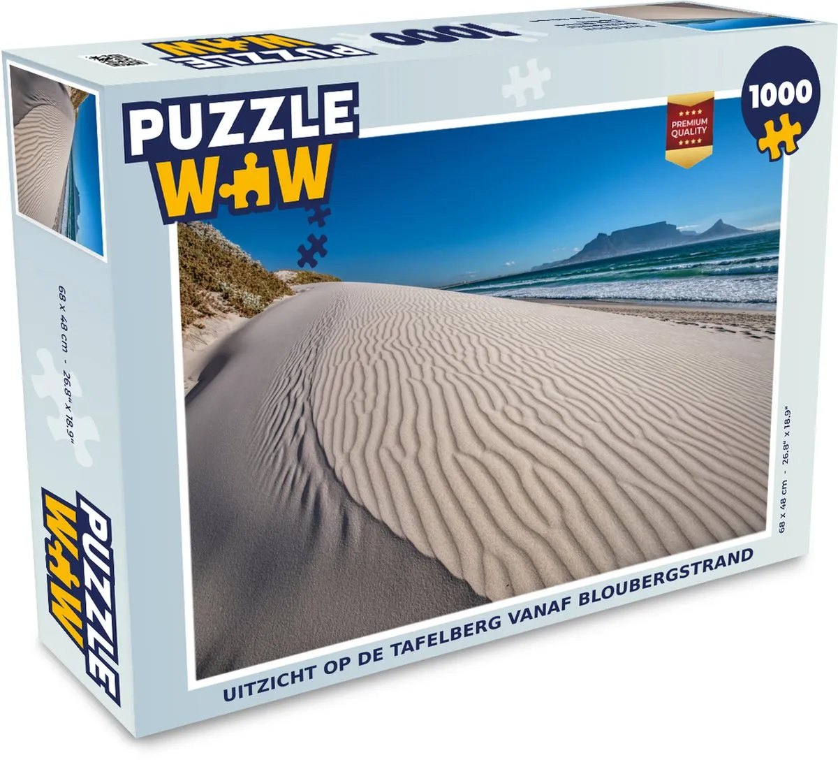 PuzzleWow Tafelberg Bloubergstrand Legpuzzel 1000 Stuks