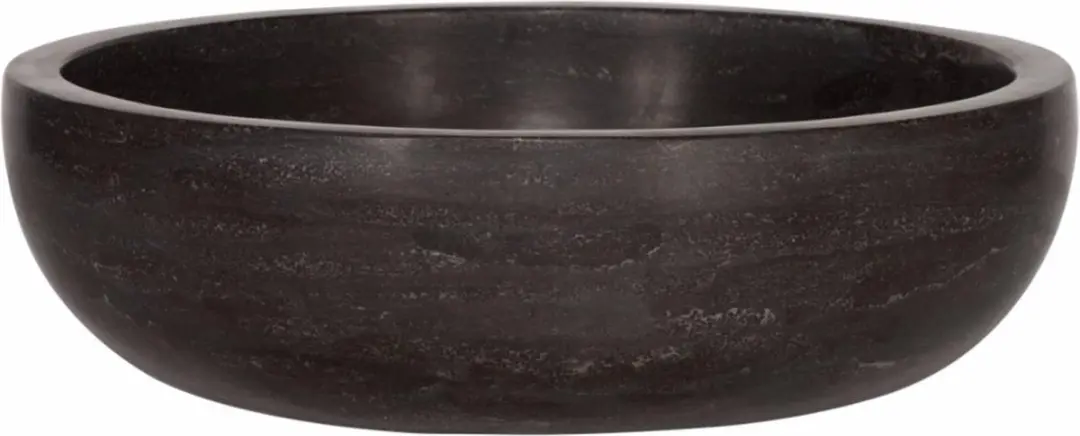 Saqu Nature Collection Waskom Ø40cm Zwart Natuursteen