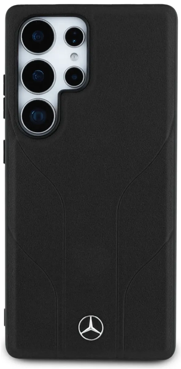 Mercedes Lederen Case voor Samsung Galaxy S25 Ultra - Transparent