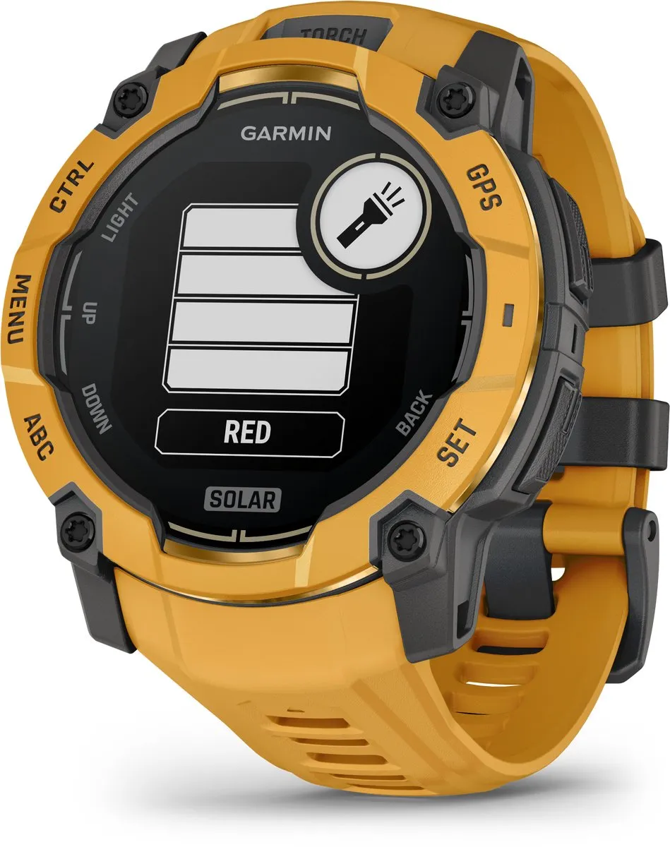 Garmin Instinct 3 Solar 50mm - Geel/Grijs Limited Edition - afbeelding 6 van 6