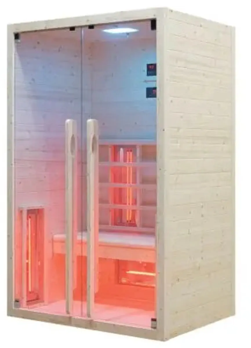 Fonteyn Rose 2 Infraroodcabine 120x90x190cm Espenhout - afbeelding 4 van 5