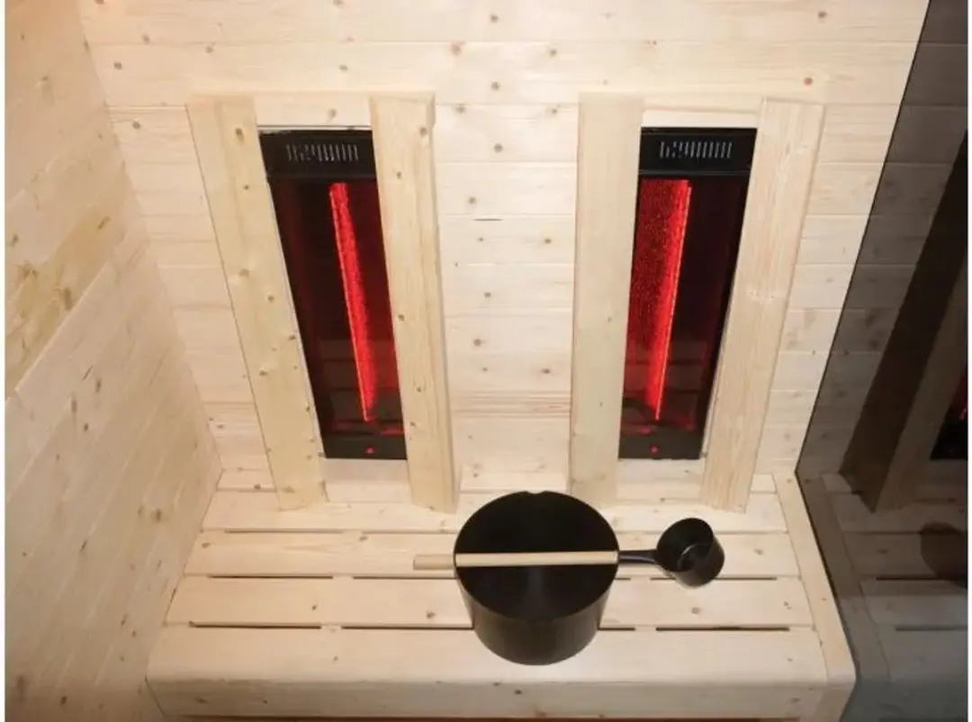 Fonteyn Finn 1 Combi Sauna 120x120x190cm Espenhout - afbeelding 3 van 4
