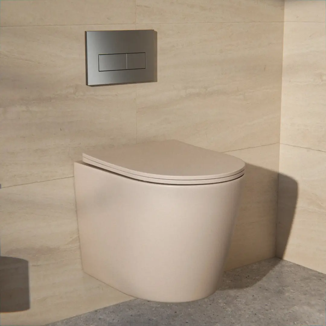 Hangtoilet Mirlux Varo Taupe