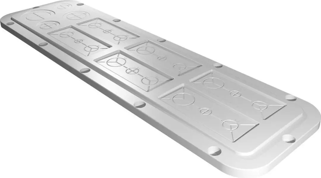 Rittal AX 2564.200 Flensplaat 149x534mm Kunststof Grijs - afbeelding 3 van 3
