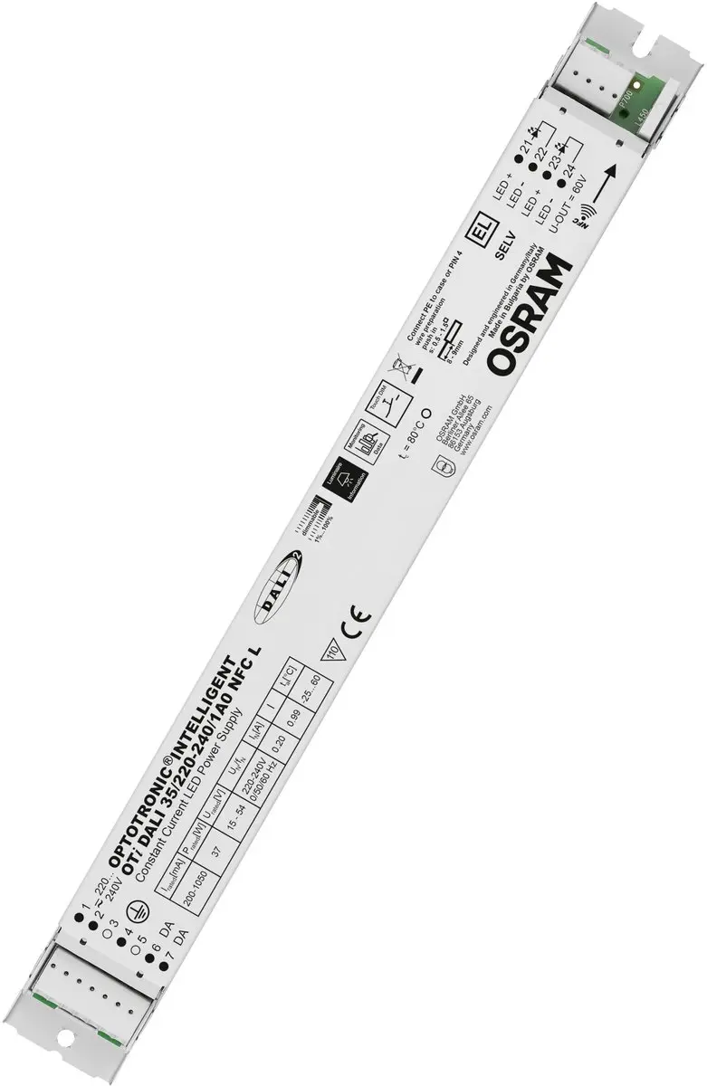 Osram Optotronic Intelligent DALI NFC LED Driver 1A0 L15V/54V