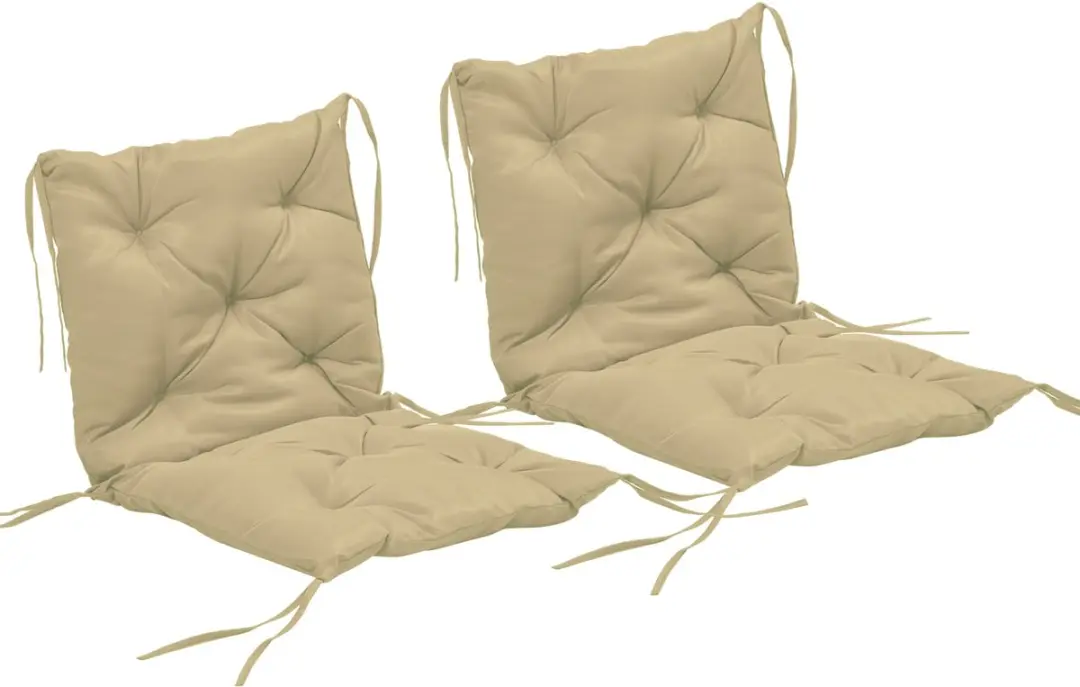 Outsunny Outdoor zitkussen set-Polyester, schuim-98L x 50B x 8H cm-Kaki