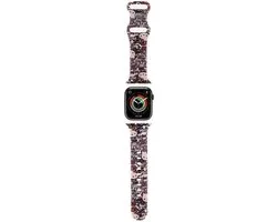 Hello Kitty Siliconen Graffiti Band Apple Watch 38-41mm - Roze