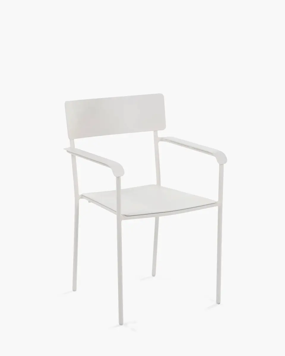 Serax Vincent Van Duysen August stoel met armleuning compact 49x48x85 zand