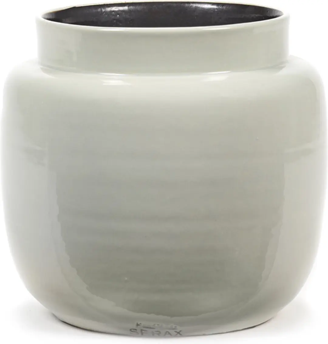 Serax Bloempot Grijs-Licht Grijs D 21 cm H 19 cm