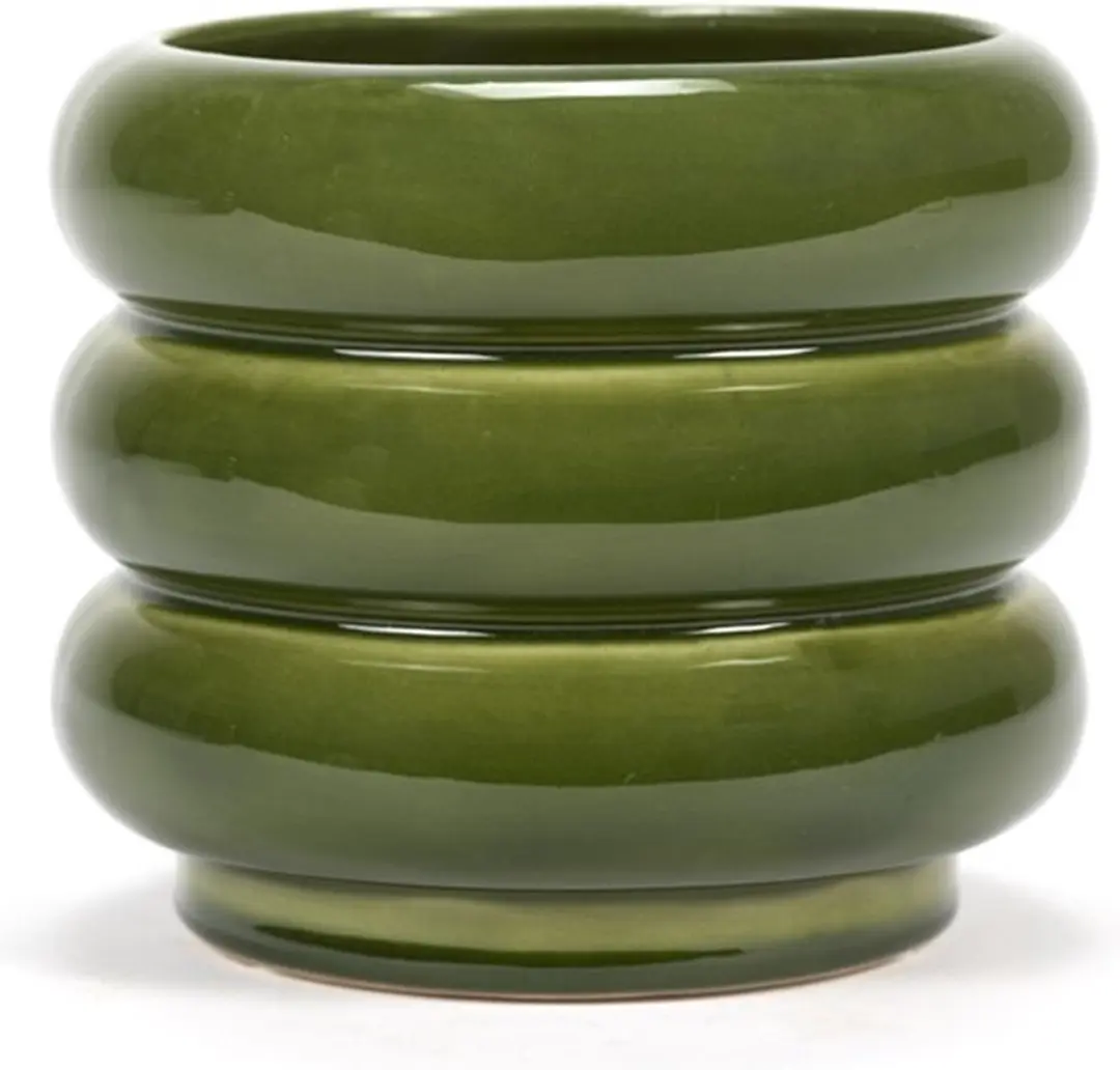 Serax Bloempot-Sierpot Groen D 12.5 cm H 11.5 cm