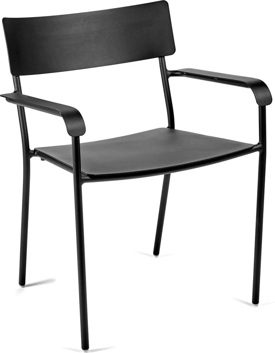 Serax Vincent Van Duysen August Tuinstoel Met Armleuning Zwart 59x60x79H cm