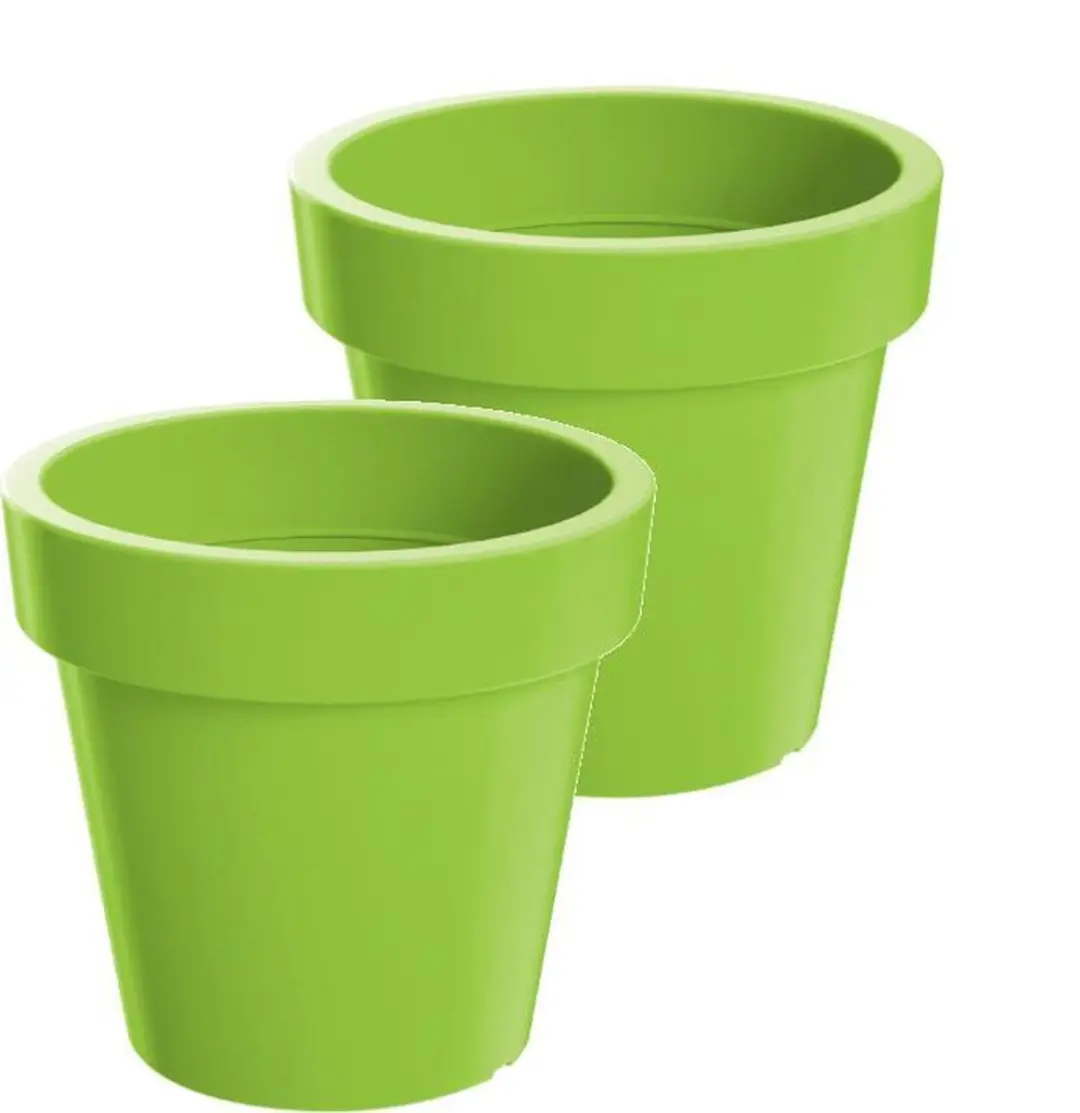 Bloempot Buiten Rond Lofly 16cm LIME Prosperplast / 2 STUKS ! /