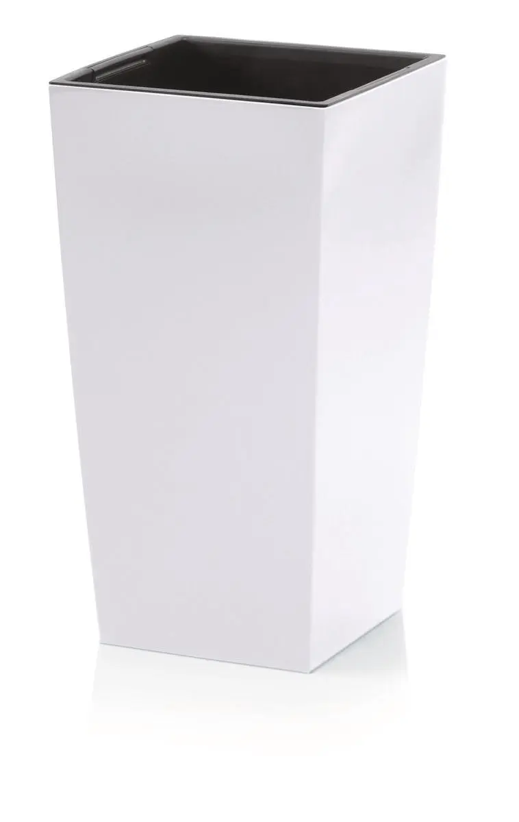 Prosperplast Urbi Square Bloempot 27x27x50cm Wit