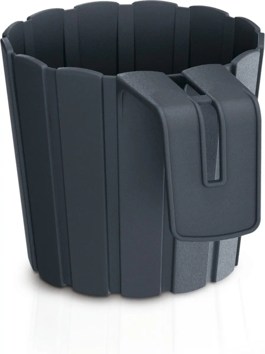 Prosperplast Flowerpot Boardee 14cm - Antraciet - afbeelding 2 van 2