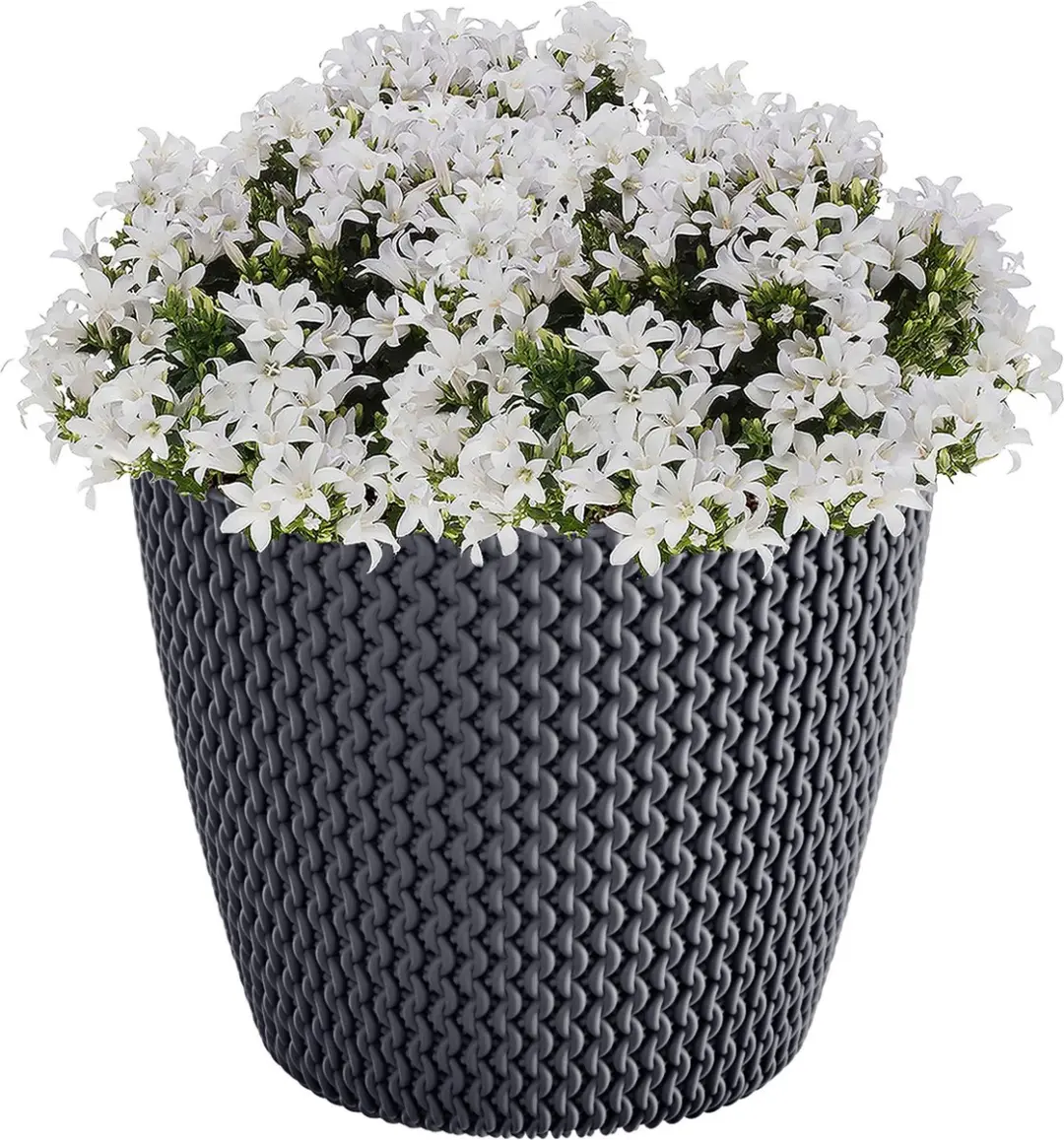 Prosperplast Splofy Bloempot - Antraciet 45L Ø39cm - afbeelding 3 van 6