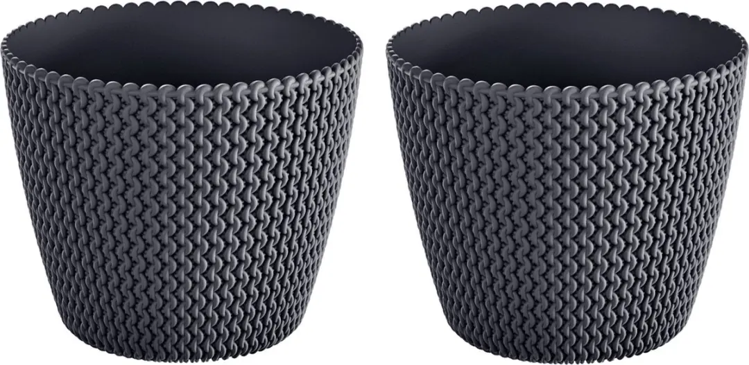 Prosperplast Splofy Bloempot - Antraciet 45L Ø39cm - afbeelding 2 van 6