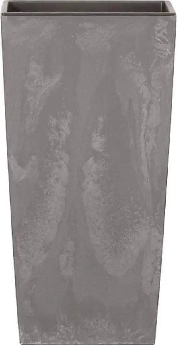 Prosperplast Urbi Square Beton Effect - Bloempot - Marengo - Betonlook - Modern - Praktisch - 32,5 x 32,5 x 61 cm - 49L