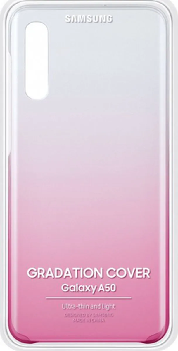 Samsung Galaxy A50 Gradation Cover - Roze Transparant - afbeelding 6 van 6