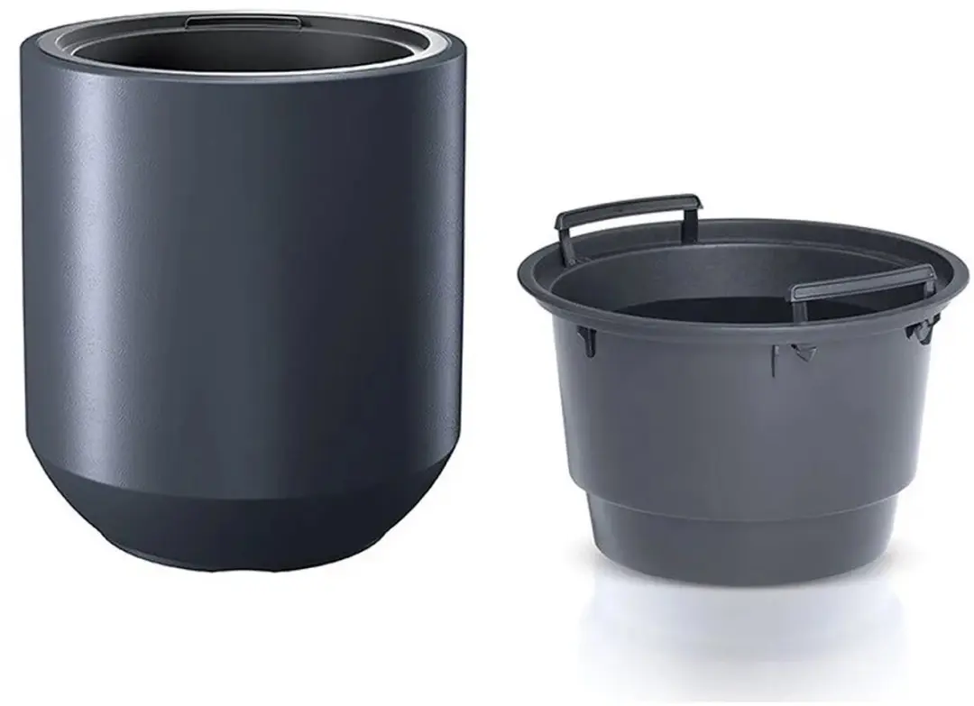 Prosperplast Sevilla Bloempot - Antraciet Ø39cm - Met binnenpot - afbeelding 4 van 6