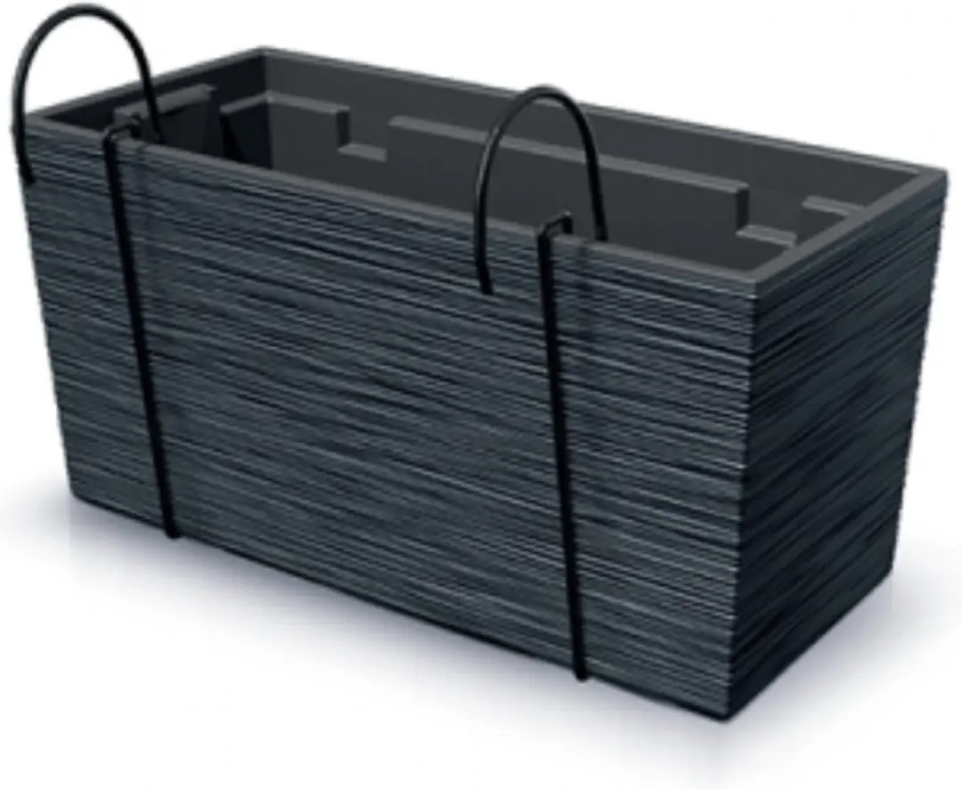 Prosperplast Furu Case Bloempot Antraciet - afbeelding 2 van 2