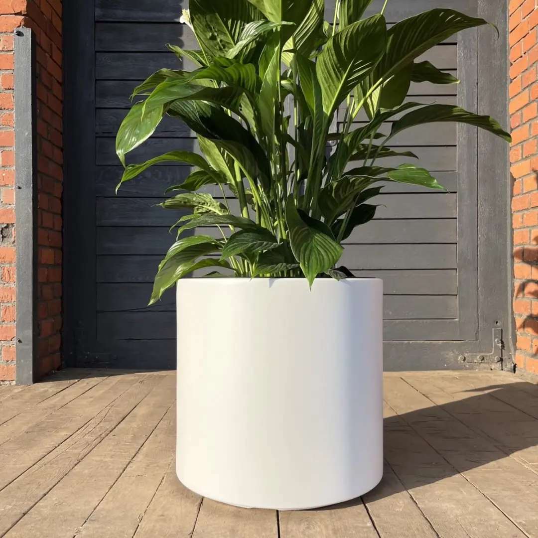 Prosperplast Heos R Slim Bloempot 47cm - Wit - afbeelding 4 van 4