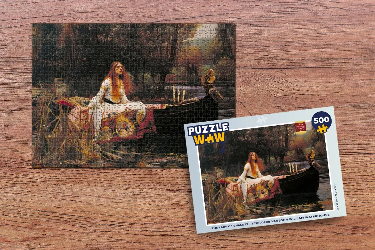 PuzzleWow The Lady of Shalott Legpuzzel 500 Stuks - Multicolor