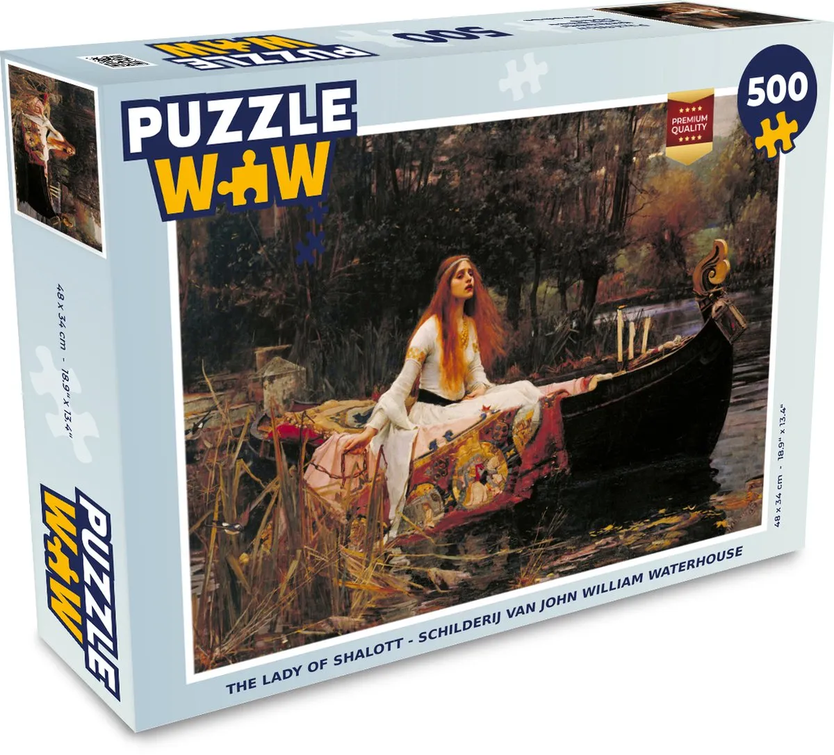 PuzzleWow The Lady of Shalott Legpuzzel 500 Stuks