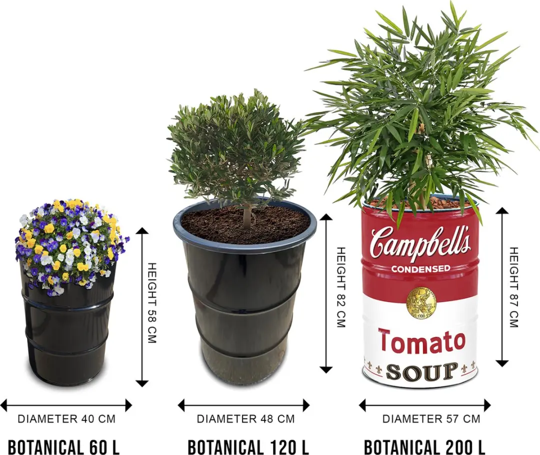 Barrelkings Campbell's Soup Plantenbak 65L - Ø57x87cm - afbeelding 4 van 6