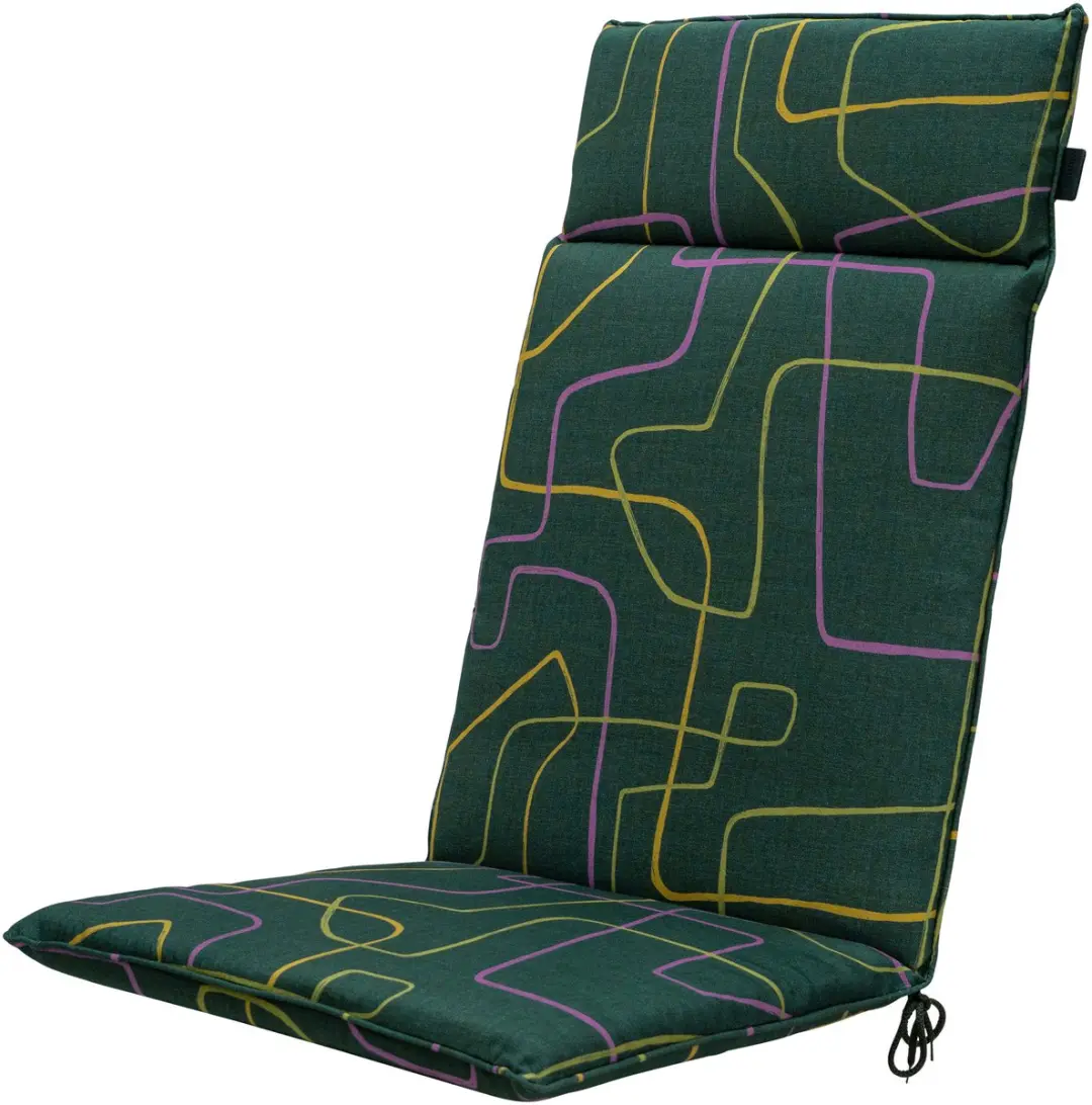Madison Joah Green Tuinstoelkussen 120x50cm