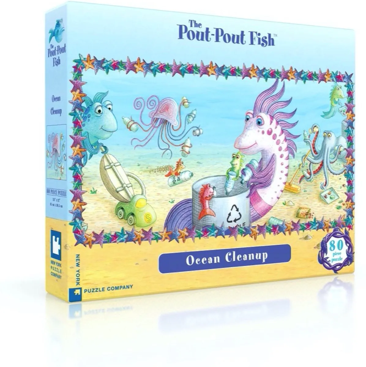 The New York Puzzle Company Pout-Pout Ocean Cleanup Puzzle 80 Stuks