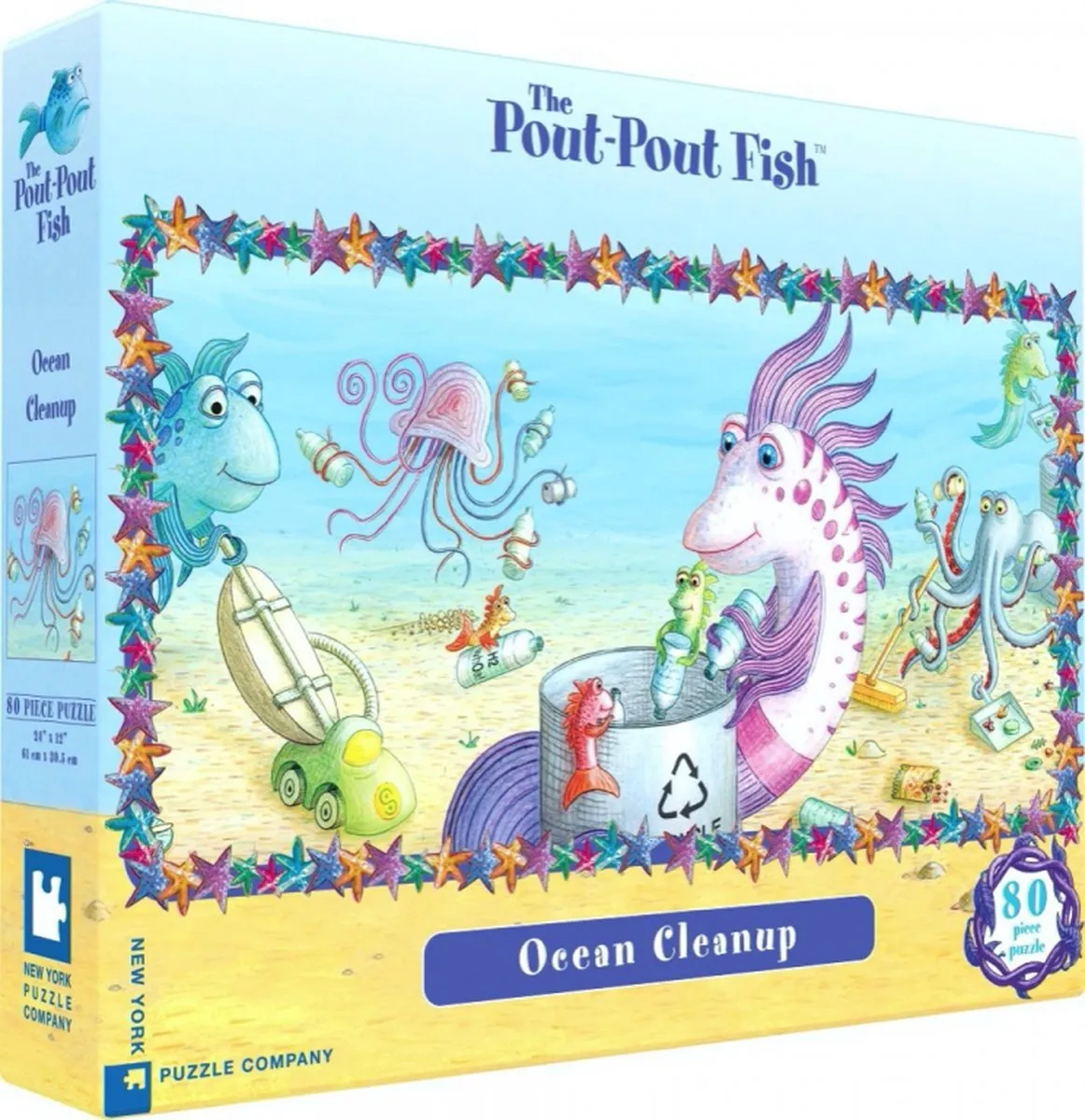 The New York Puzzle Company Pout-Pout Ocean Cleanup Puzzle 80 Stuks - Multi