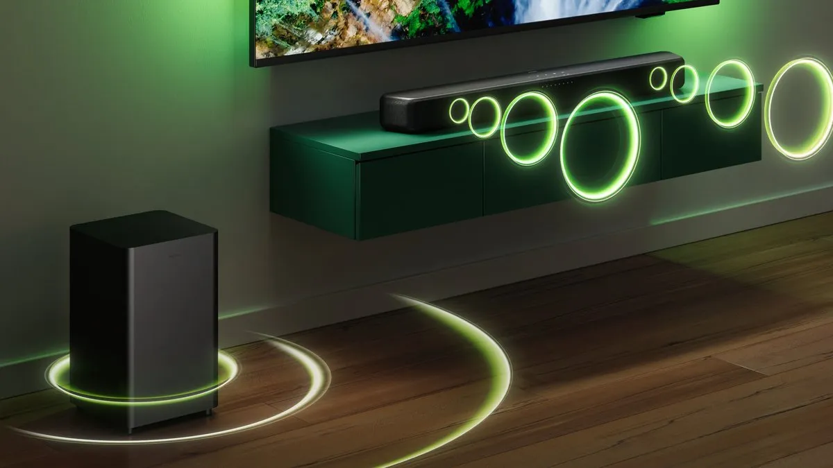 Philips TAB5309 - Soundbar met subwoofer - 2.1 kanalen - Grijs