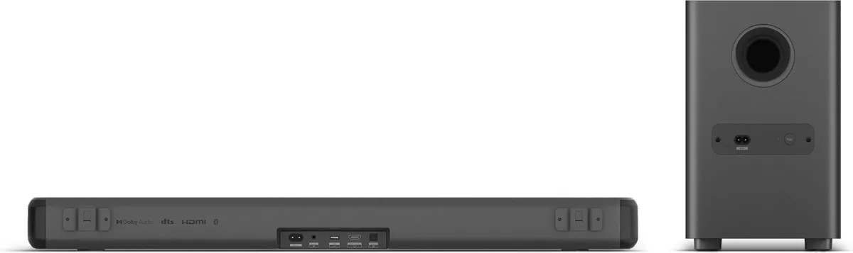 Philips TAB5309 - Soundbar met subwoofer - 2.1 kanalen - Grijs