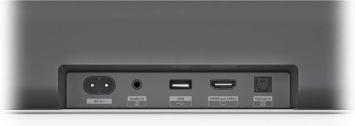 Philips TAB5309 - Soundbar met subwoofer - 2.1 kanalen - Grijs