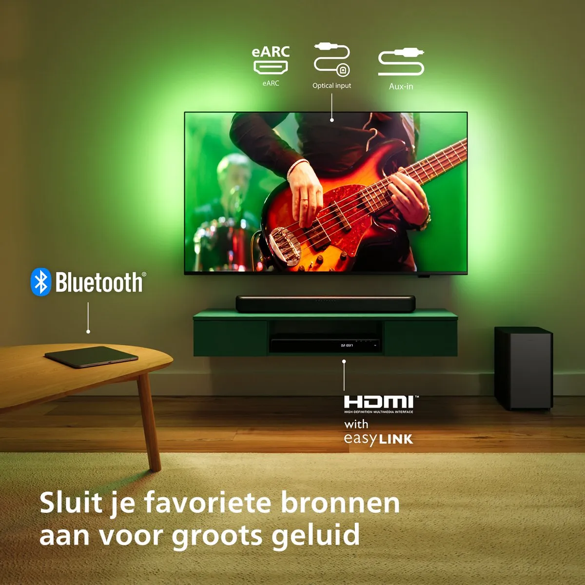 Philips TAB5309 Soundbar 2.1 - Grijs - afbeelding 6 van 6