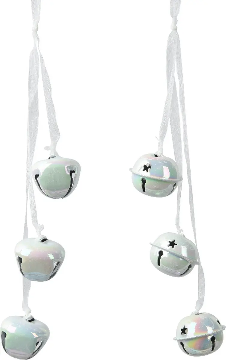 Kersthanger Bellen iriserend 28cm