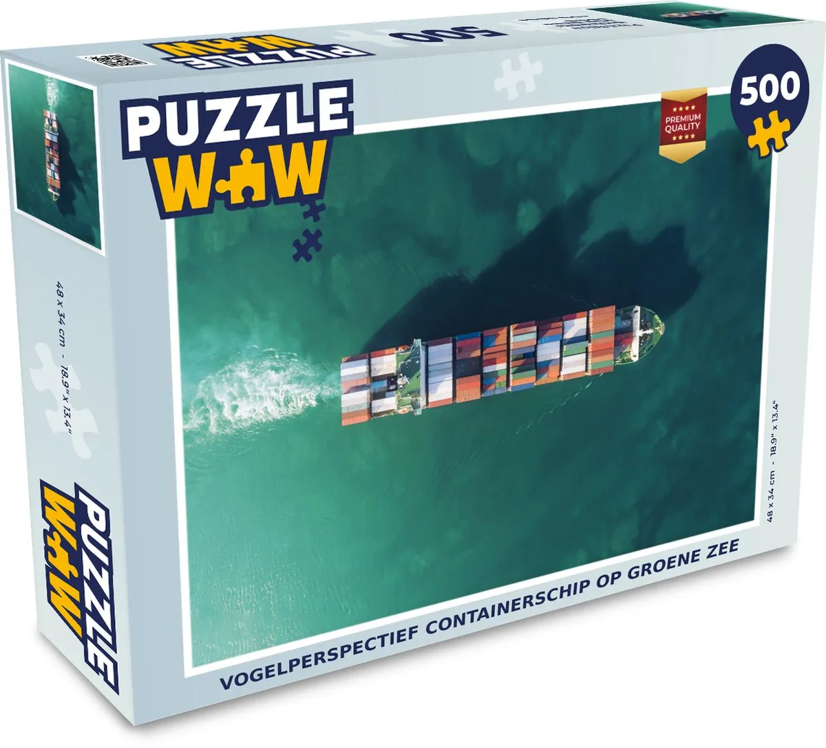 PuzzleWow Legpuzzel Containerschip 500 Stuks